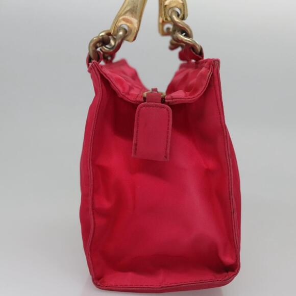 PRADA Hand Bag Nylon Pink - Picture 5 of 9